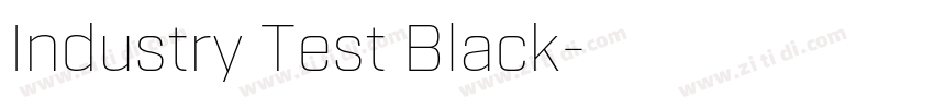 Industry Test Black字体转换